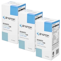 Trois flacons Zinamax pour l'offre standard anti-imperfections