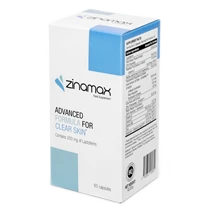 Un flacon Zinamax, l'offre de base pour tester le complément anti-acné