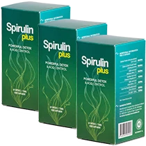 Lot de 3 bouteilles de Spirulin Plus, complément naturel pour l'équilibre corporel