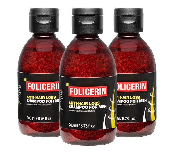 Détail flacon Folicerin Shampoing Anti-Chute
