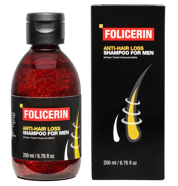 Folicerin Shampoing Anti-Chute Homme : flacon